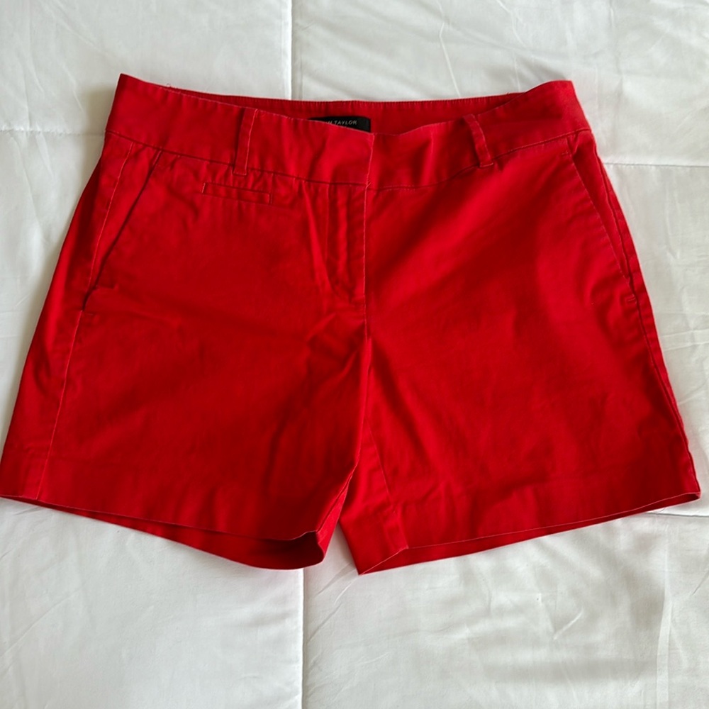Ann Taylor Red Shorts